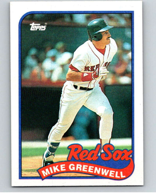 1989 Topps Baseball #630 Mike Greenwell  Boston Red Sox  Image 1