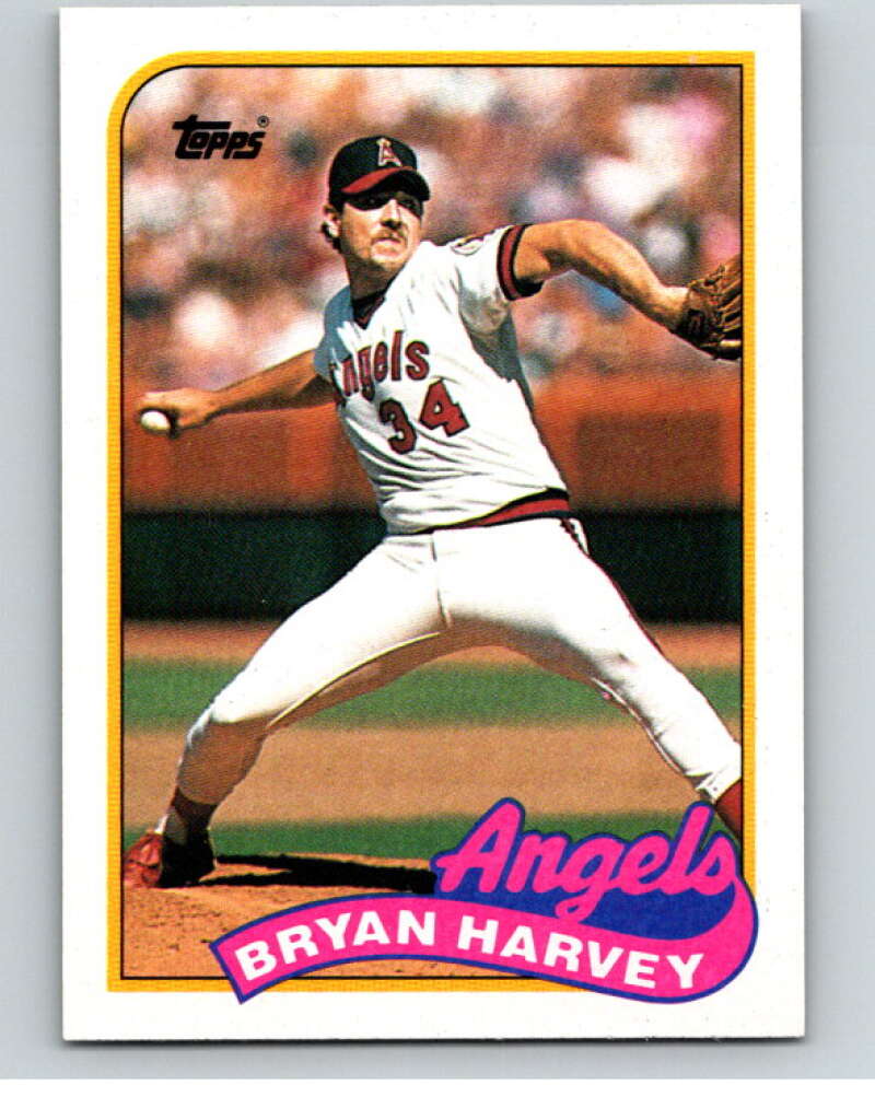1989 Topps Baseball #632 Bryan Harvey RC Rookie California Angels Image 1
