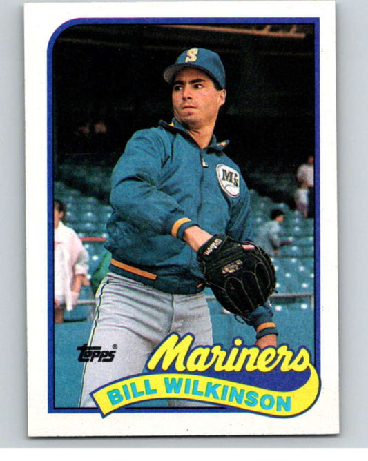 1989 Topps Baseball #636 Bill Wilkinson  Seattle Mariners  Image 1