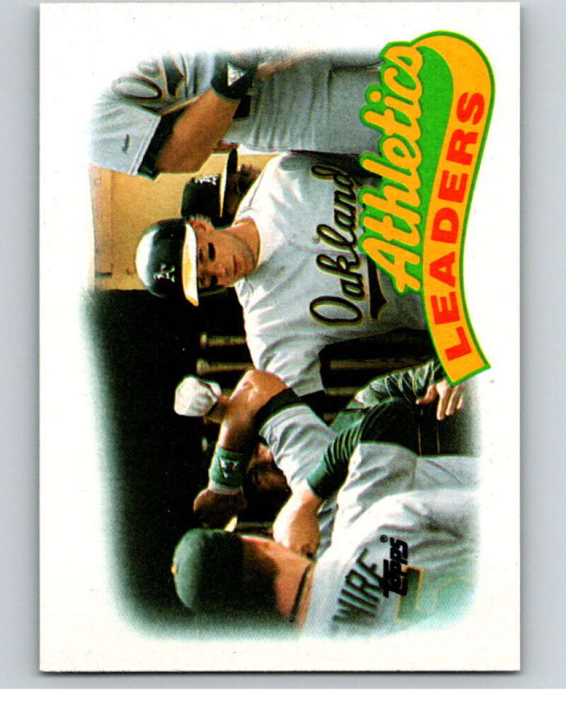 1989 Topps Baseball #639 Walt Weiss Oakland A's TL Oakland Athletics Image 1