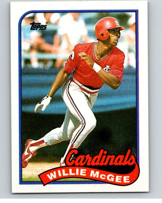 1989 Topps Baseball #640 Willie McGee  St. Louis Cardinals  Image 1