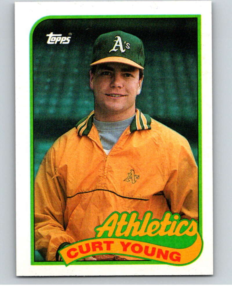 1989 Topps Baseball #641 Curt Young Oakland Athletics Image 1