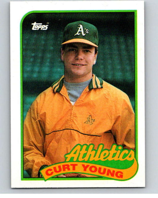 1989 Topps Baseball #641 Curt Young  Oakland Athletics  Image 1