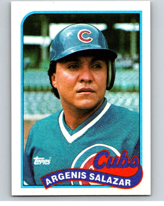 1989 Topps Baseball #642 Angel Salazar  Chicago Cubs  Image 1
