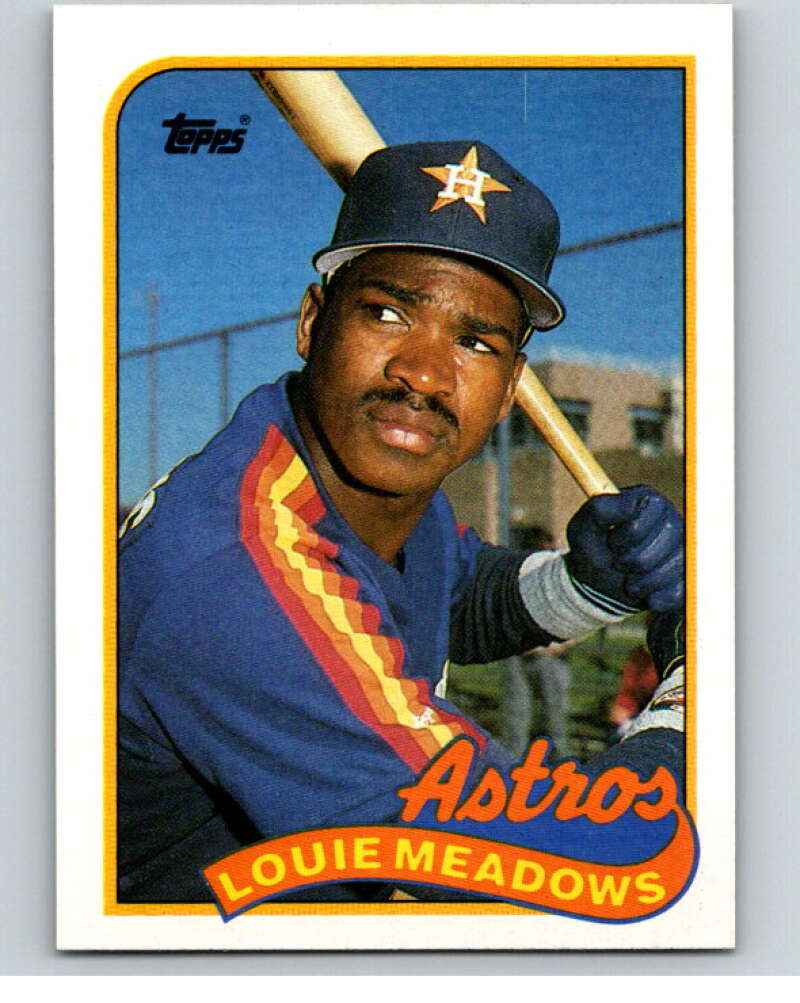 1989 Topps Baseball #643 Louie Meadows Houston Astros Image 1