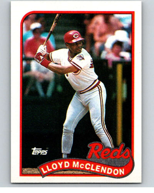 1989 Topps Baseball #644 Lloyd McClendon  Cincinnati Reds  Image 1