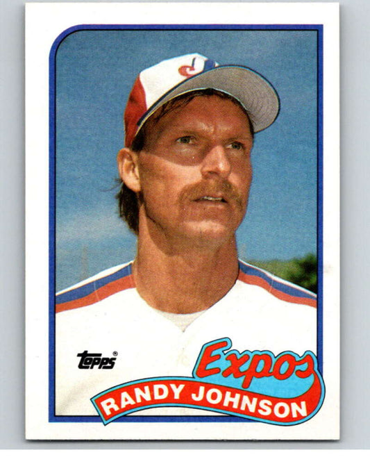 1989 Topps Baseball #647 Randy Johnson  RC Rookie Montreal Expos  Image 1