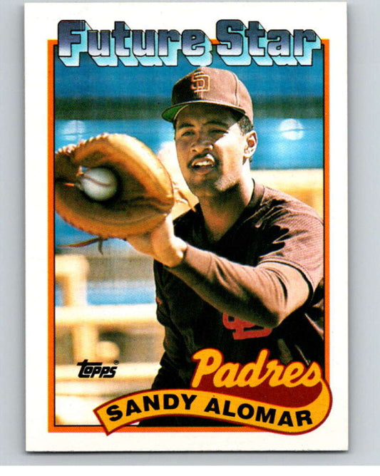1989 Topps Baseball #648 Sandy Alomar Jr.  San Diego Padres  Image 1
