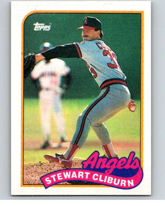 1989 Topps Baseball #649 Stew Cliburn  California Angels  Image 1