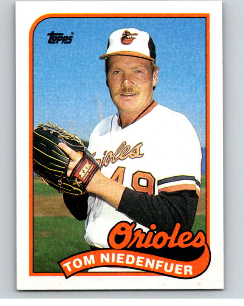 1989 Topps Baseball #651 Tom Niedenfuer Baltimore Orioles Image 1