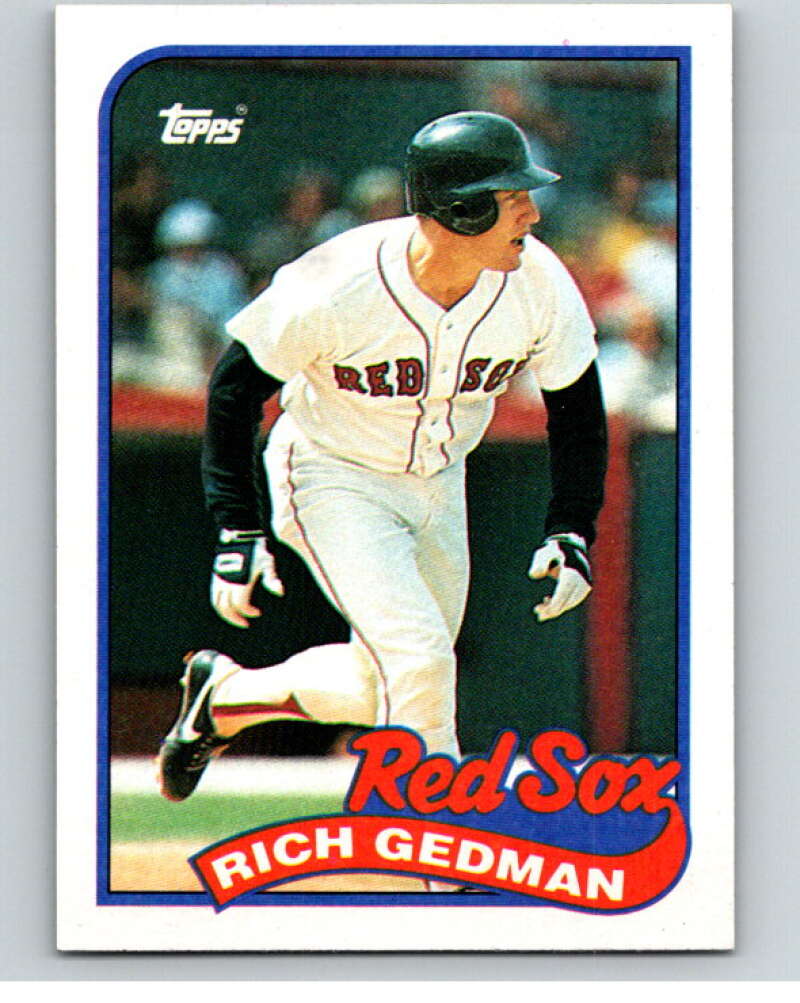 1989 Topps Baseball #652 Rich Gedman Boston Red Sox Image 1