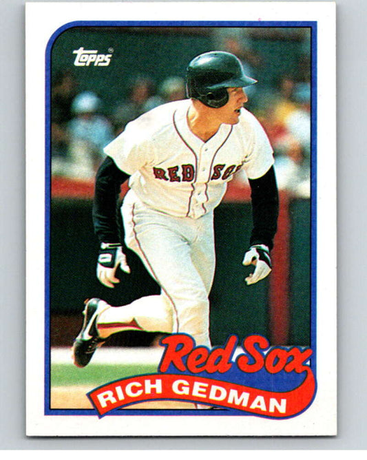 1989 Topps Baseball #652 Rich Gedman  Boston Red Sox  Image 1