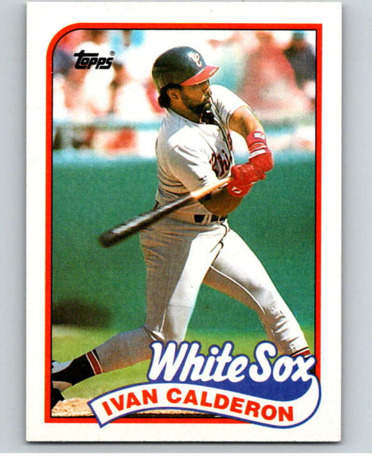 1989 Topps Baseball #656 Ivan Calderon  Chicago White Sox  Image 1