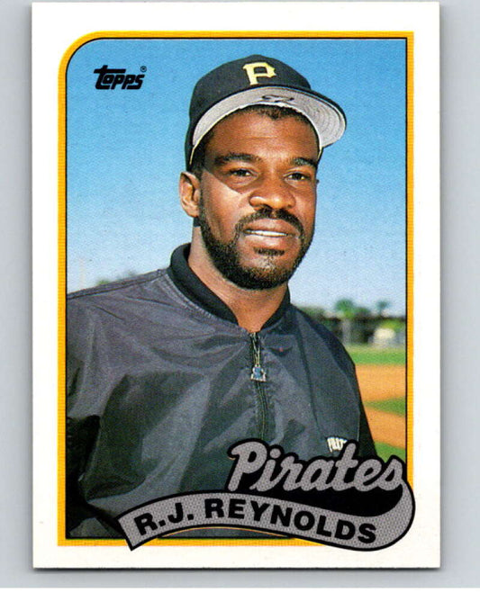 1989 Topps Baseball #658 R.J. Reynolds  Pittsburgh Pirates  Image 1