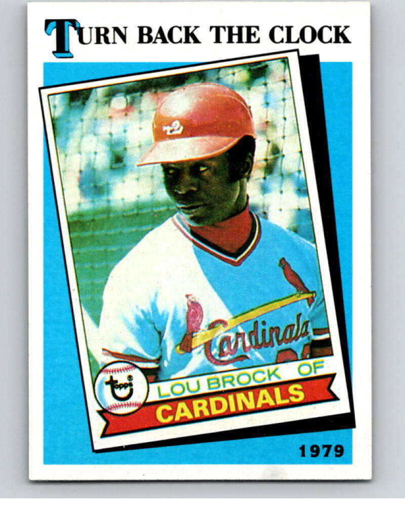 1989 Topps Baseball #662 Lou Brock St. Louis Cardinals Image 1
