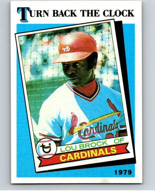1989 Topps Baseball #662 Lou Brock  St. Louis Cardinals  Image 1