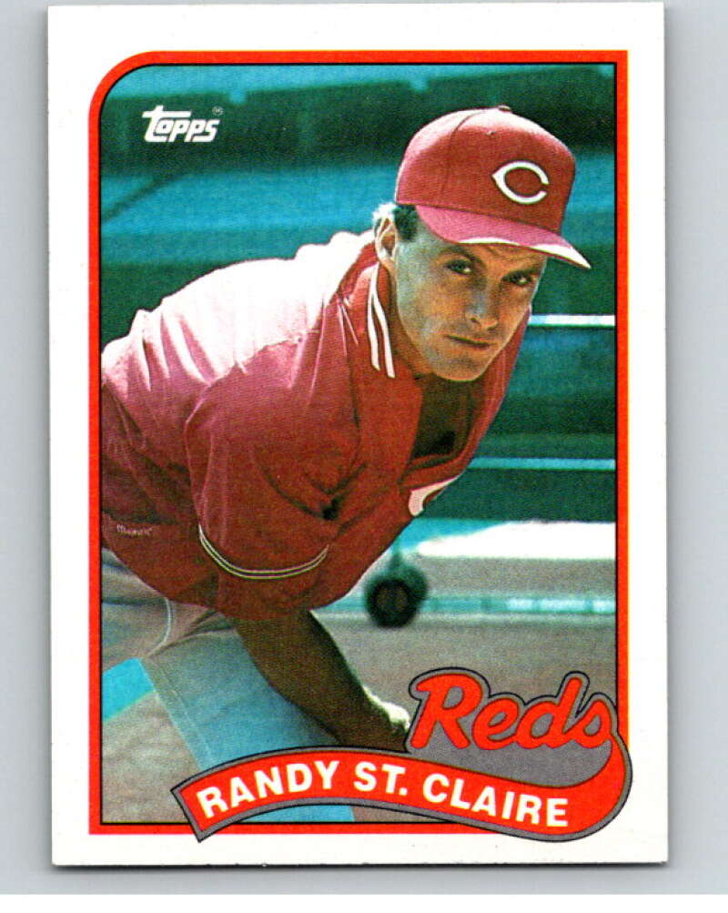 1989 Topps Baseball #666 Randy St. Claire Cincinnati Reds Image 1