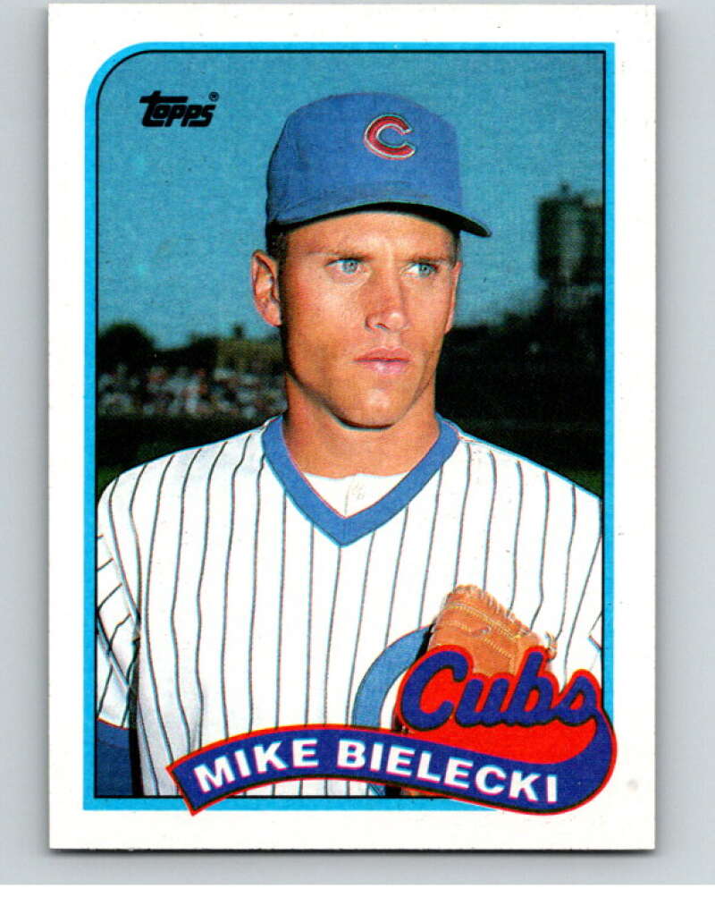 1989 Topps Baseball #668 Mike Bielecki Chicago Cubs Image 1