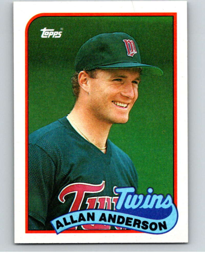 1989 Topps Baseball #672 Allan Anderson Minnesota Twins Image 1