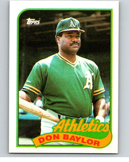 1989 Topps Baseball #673 Don Baylor  Oakland Athletics  Image 1