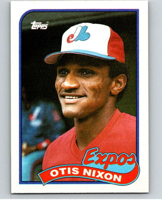 1989 Topps Baseball #674 Otis Nixon  Montreal Expos  Image 1