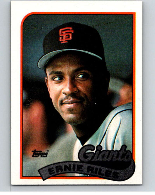 1989 Topps Baseball #676 Ernest Riles  San Francisco Giants  Image 1