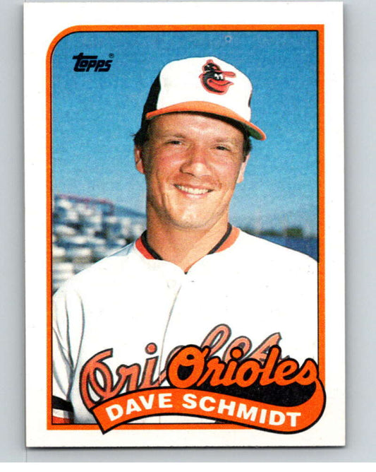 1989 Topps Baseball #677 Dave Schmidt  Baltimore Orioles  Image 1