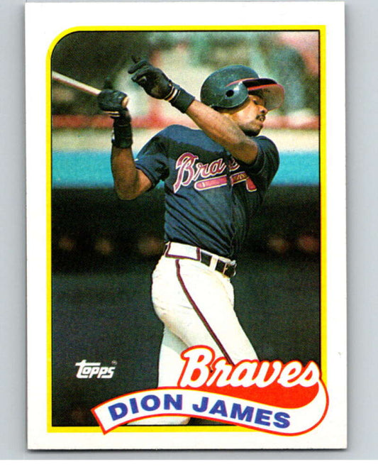 1989 Topps Baseball #678 Dion James  Atlanta Braves  Image 1