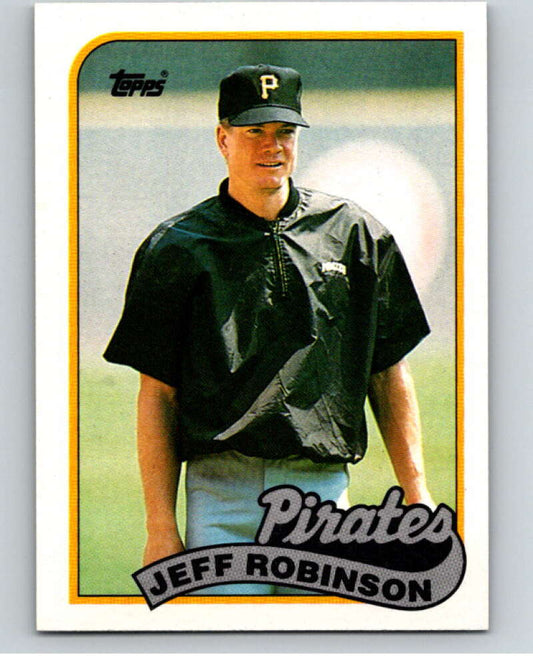 1989 Topps Baseball #681 Jeff Robinson  Pittsburgh Pirates  Image 1