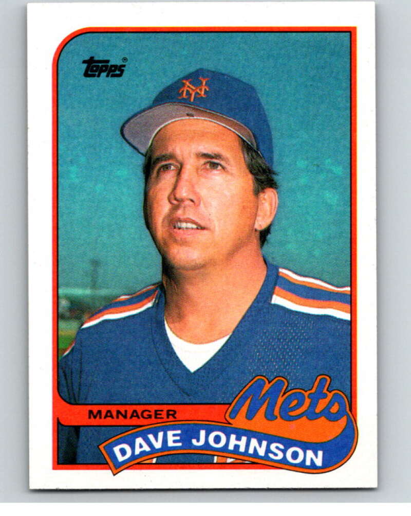 1989 Topps Baseball #684 Dave Johnson MG New York Mets Image 1