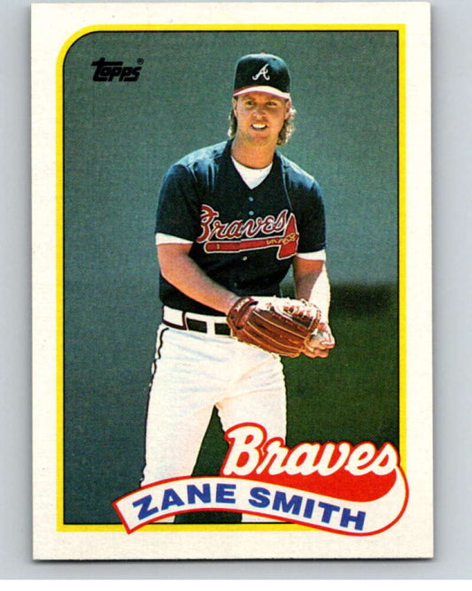 1989 Topps Baseball #688 Zane Smith  Atlanta Braves  Image 1