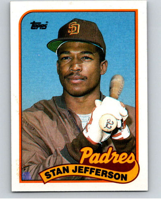 1989 Topps Baseball #689 Stan Jefferson  San Diego Padres  Image 1