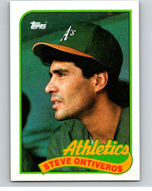 1989 Topps Baseball #692 Steve Ontiveros  Oakland Athletics  Image 1