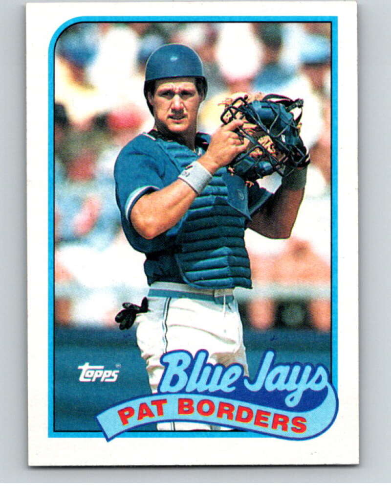 1989 Topps Baseball #693 Pat Borders RC Rookie Toronto Blue Jays Image 1