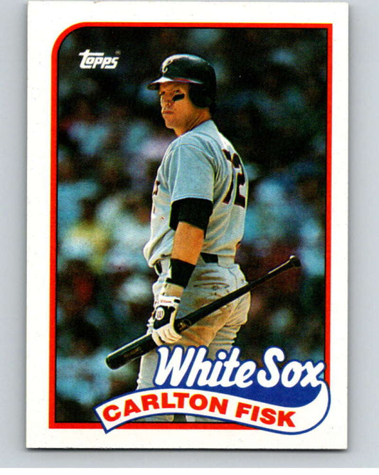 1989 Topps Baseball #695 Carlton Fisk  Chicago White Sox  Image 1