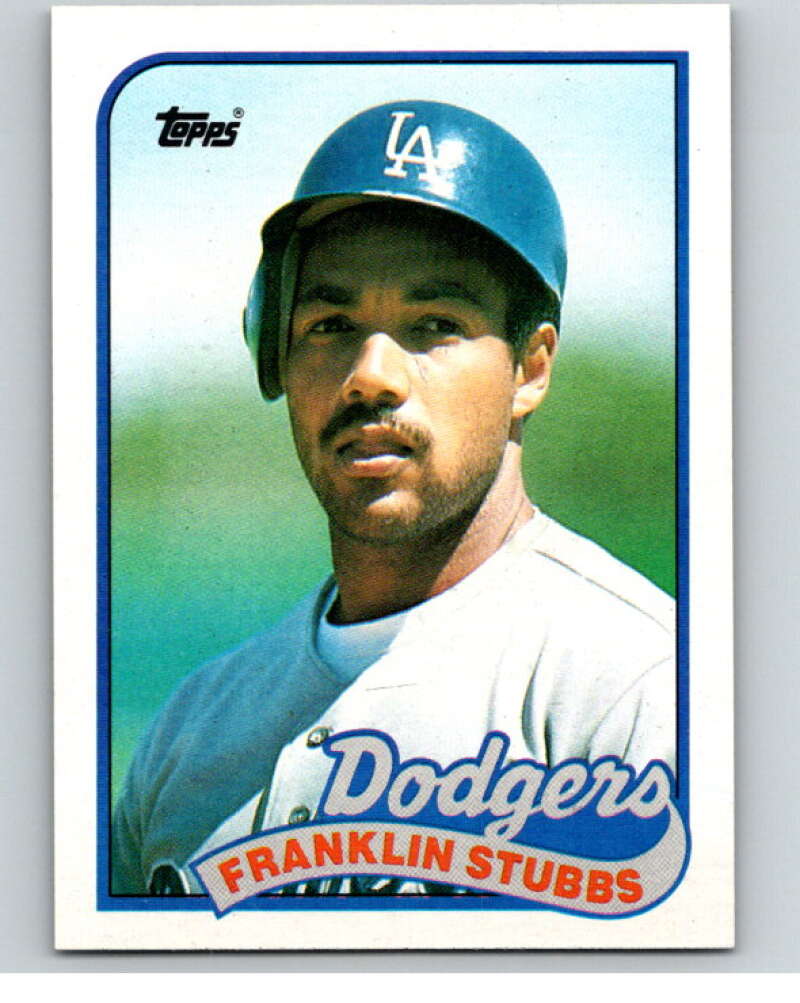 1989 Topps Baseball #697 Franklin Stubbs ERR Los Angeles Dodgers Image 1