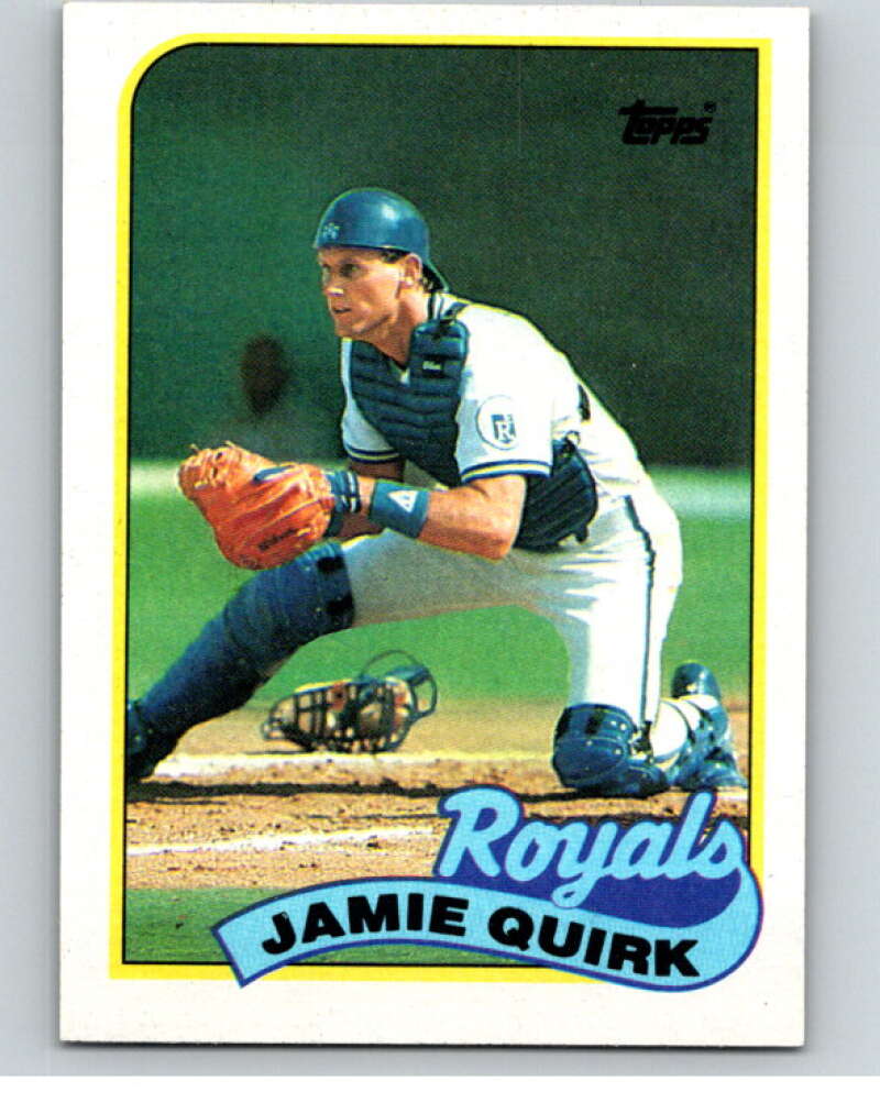 1989 Topps Baseball #702 Jamie Quirk Kansas City Royals Image 1
