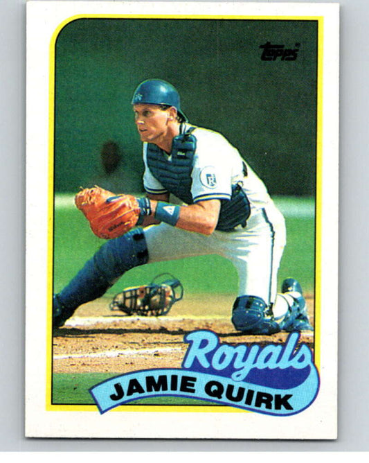 1989 Topps Baseball #702 Jamie Quirk  Kansas City Royals  Image 1