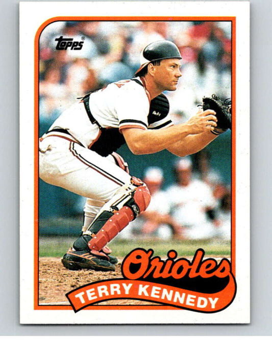 1989 Topps Baseball #705 Terry Kennedy  Baltimore Orioles  Image 1