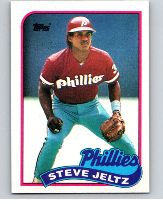 1989 Topps Baseball #707 Steve Jeltz  Philadelphia Phillies  Image 1