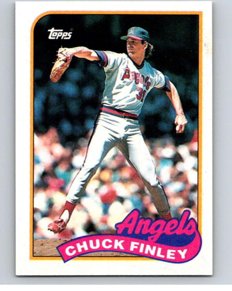 1989 Topps Baseball #708 Chuck Finley California Angels Image 1