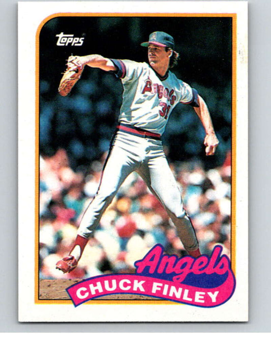 1989 Topps Baseball #708 Chuck Finley  California Angels  Image 1