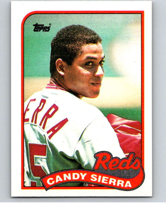 1989 Topps Baseball #711 Candy Sierra  Cincinnati Reds  Image 1