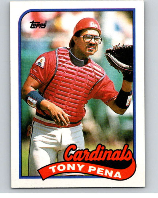 1989 Topps Baseball #715 Tony Pena  St. Louis Cardinals  Image 1