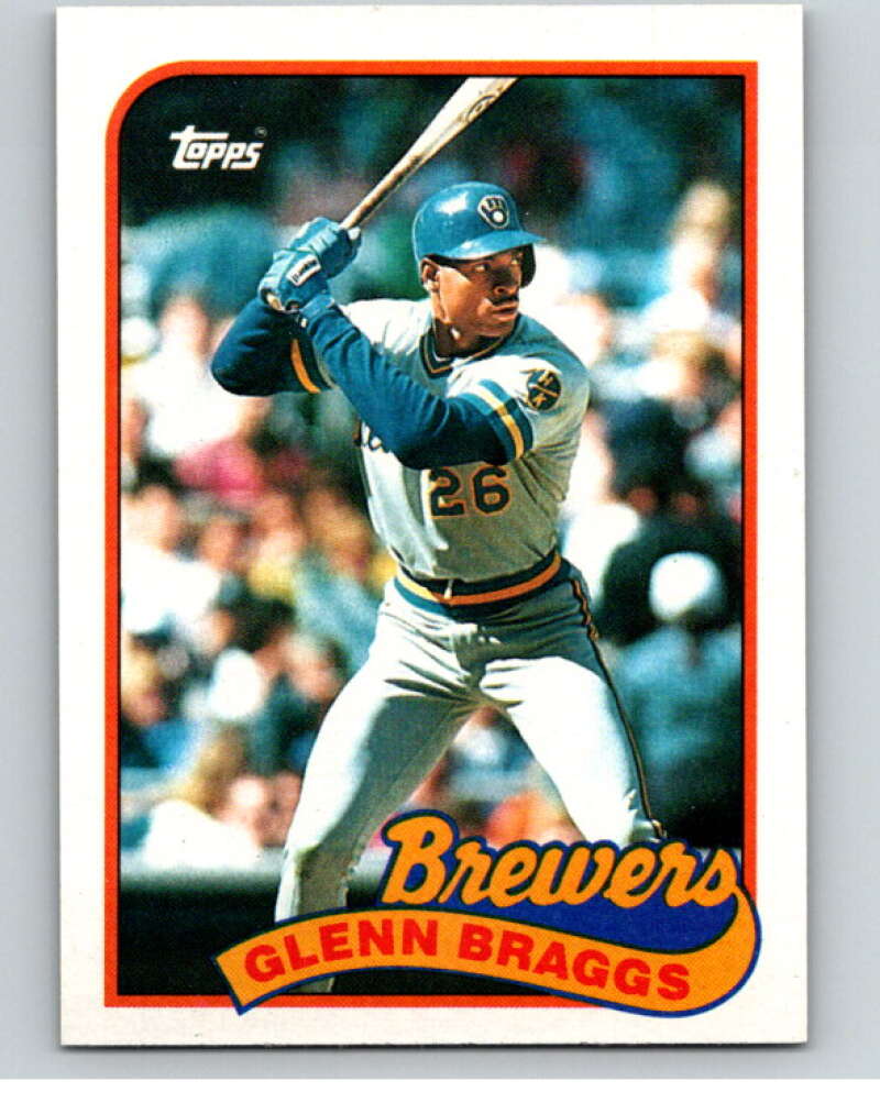 1989 Topps Baseball #718 Glenn Braggs Milwaukee Brewers Image 1