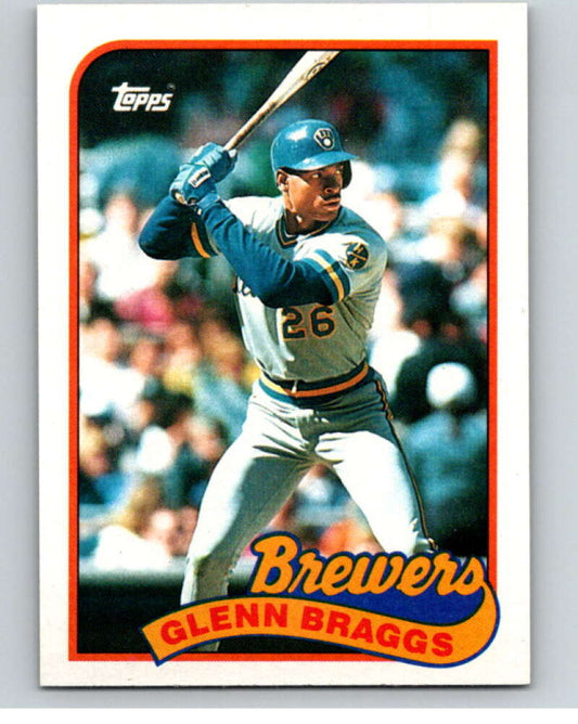 1989 Topps Baseball #718 Glenn Braggs  Milwaukee Brewers  Image 1