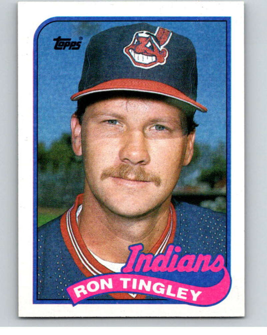 1989 Topps Baseball #721 Ron Tingley  Cleveland Indians  Image 1