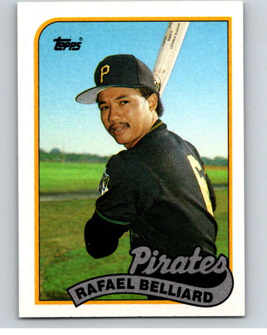 1989 Topps Baseball #723 Rafael Belliard  Pittsburgh Pirates  Image 1