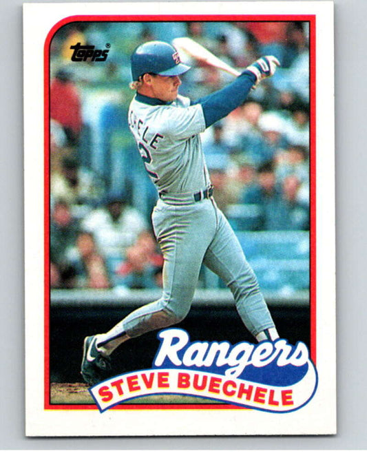 1989 Topps Baseball #732 Steve Buechele  Texas Rangers  Image 1