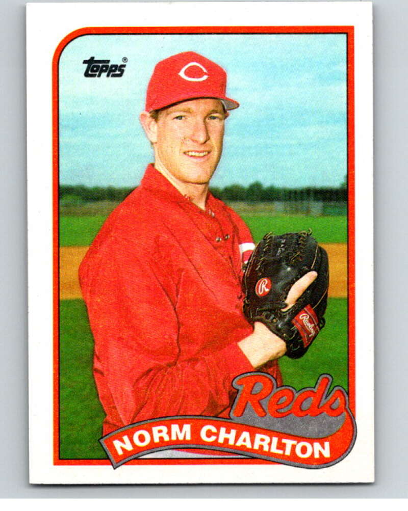 1989 Topps Baseball #737 Norm Charlton RC Rookie Cincinnati Reds Image 1